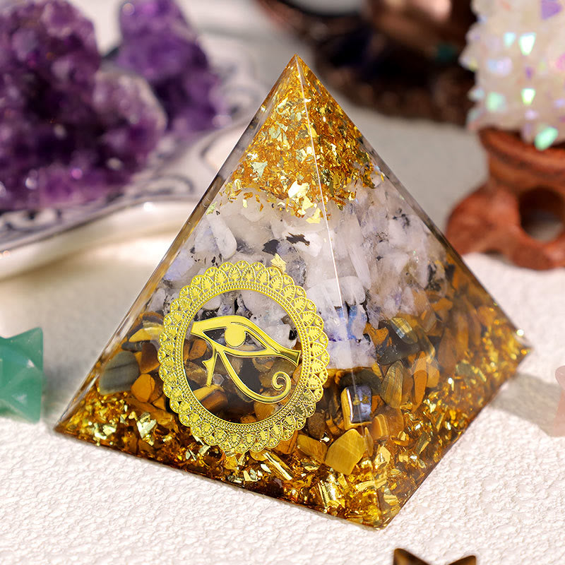 Olivenorma Occhio di Tigre Pietra di Luna Occhio di Horus Piramide Orgonica