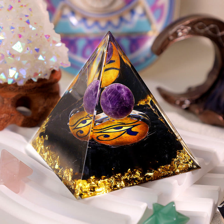 Olivenorma Ametista Ossidiana Occhio di Horus Piramide di Orgone