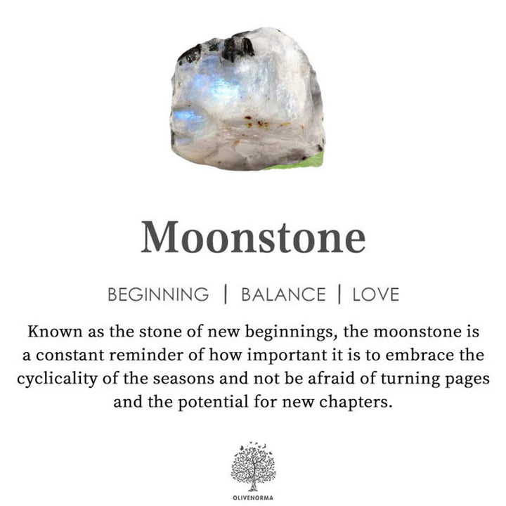 Olivenorma "Fonte dell'intuizione" - Anello retrò in pietra di luna