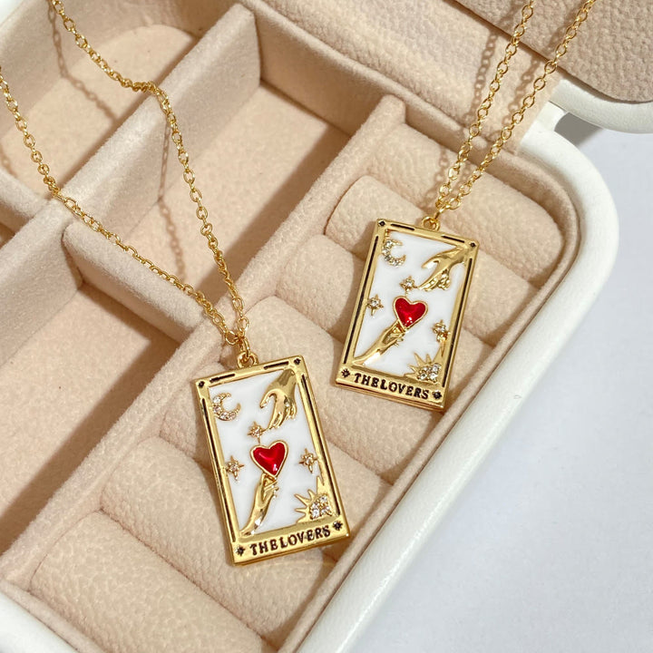 Collana Olivenorma Zircone Oro Placcato Tarocchi Olio Goccia