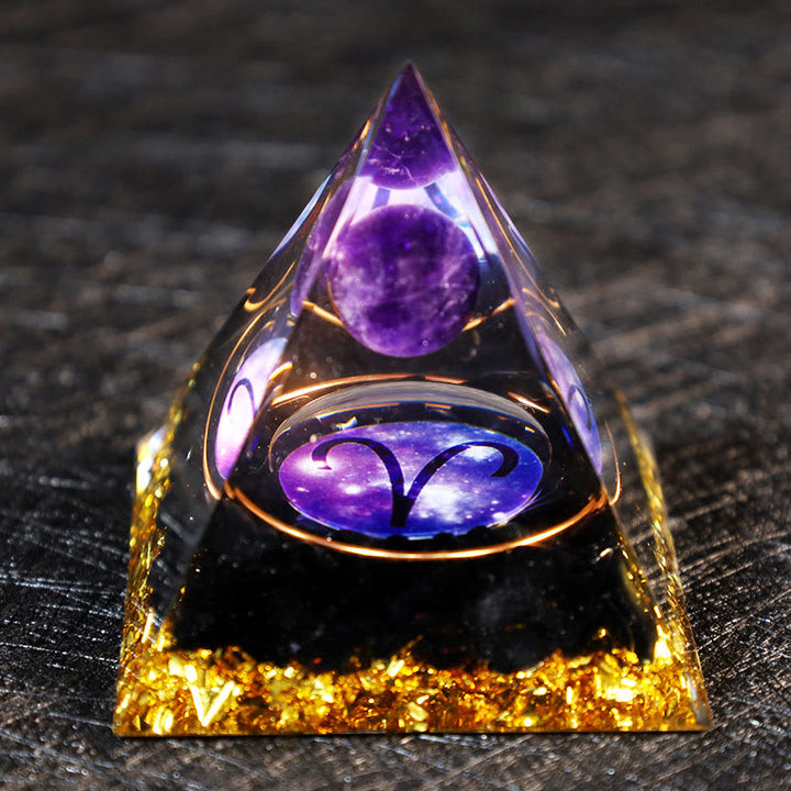 Olivenorma Ametista Palla Ossidiana Ghiaia Zodiaco Ariete Orgone Piramide