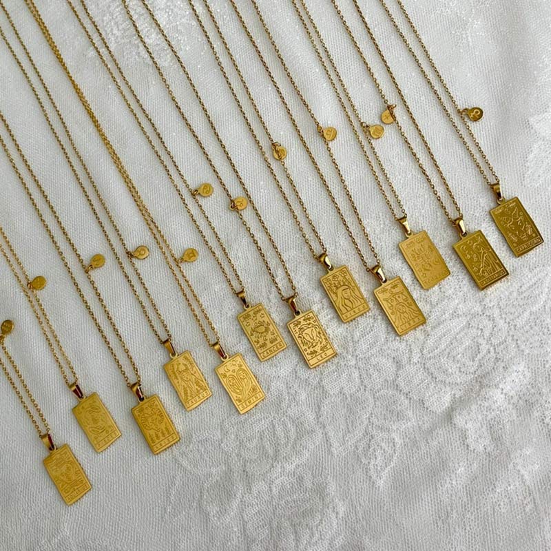 Collana con catena riempita d'oro Olivenorma Zodiac 