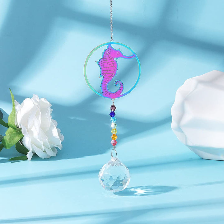 Olivenorma Clear Crystal Chakra Beads Hanging Wind Chime Suncatcher - image 3