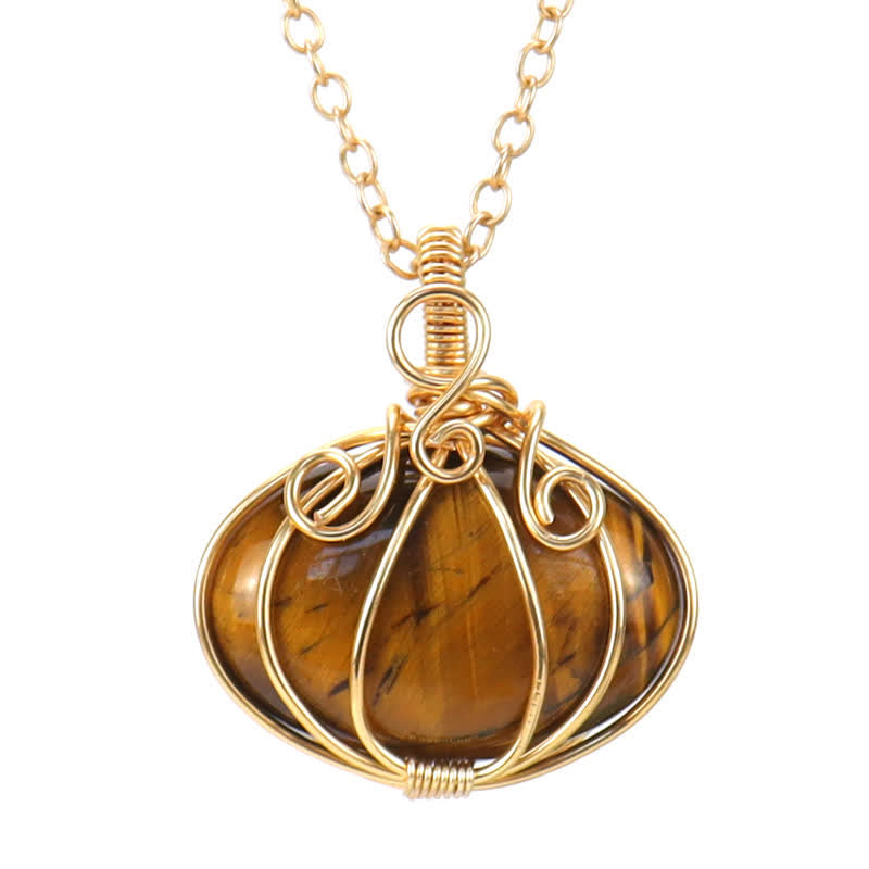 Olivenorma GUARDIAN PUMPKIN - Collana creativa di cristallo zucca 