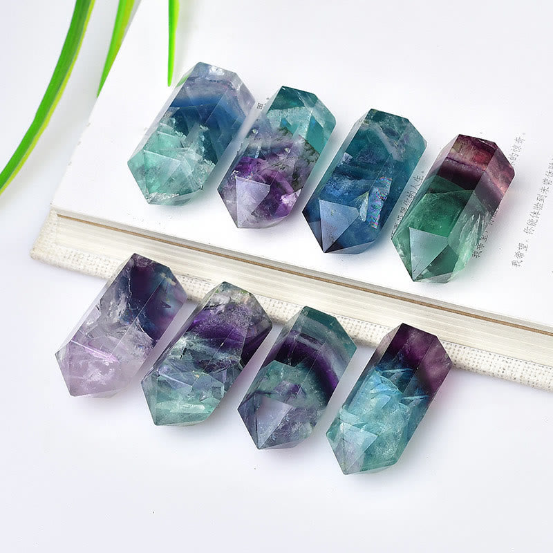 Bacchette di cristallo di fluorite arcobaleno Olivenorma 