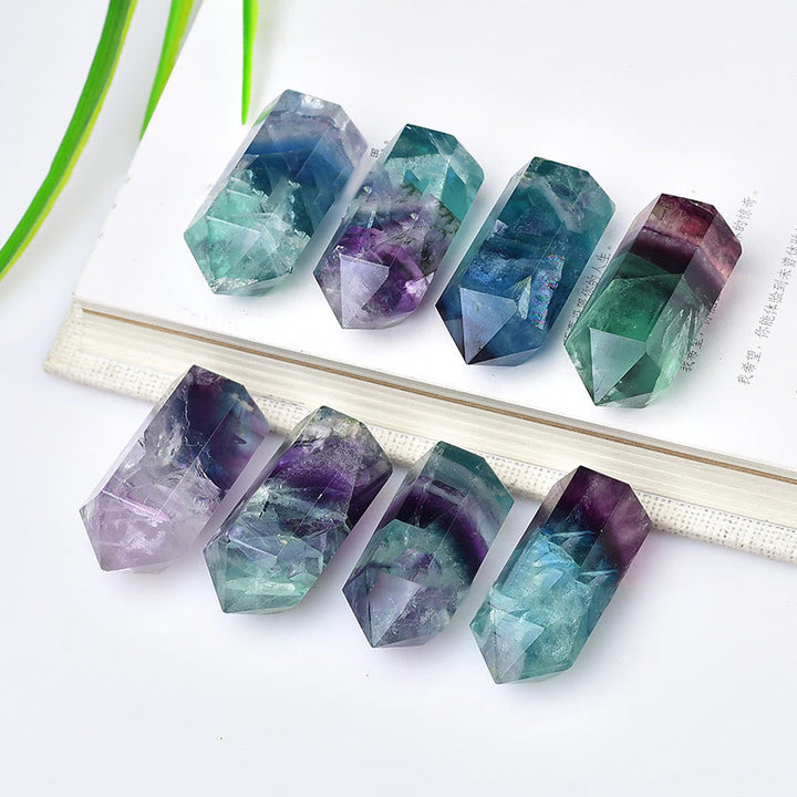 Bacchette di cristallo di fluorite arcobaleno Olivenorma 