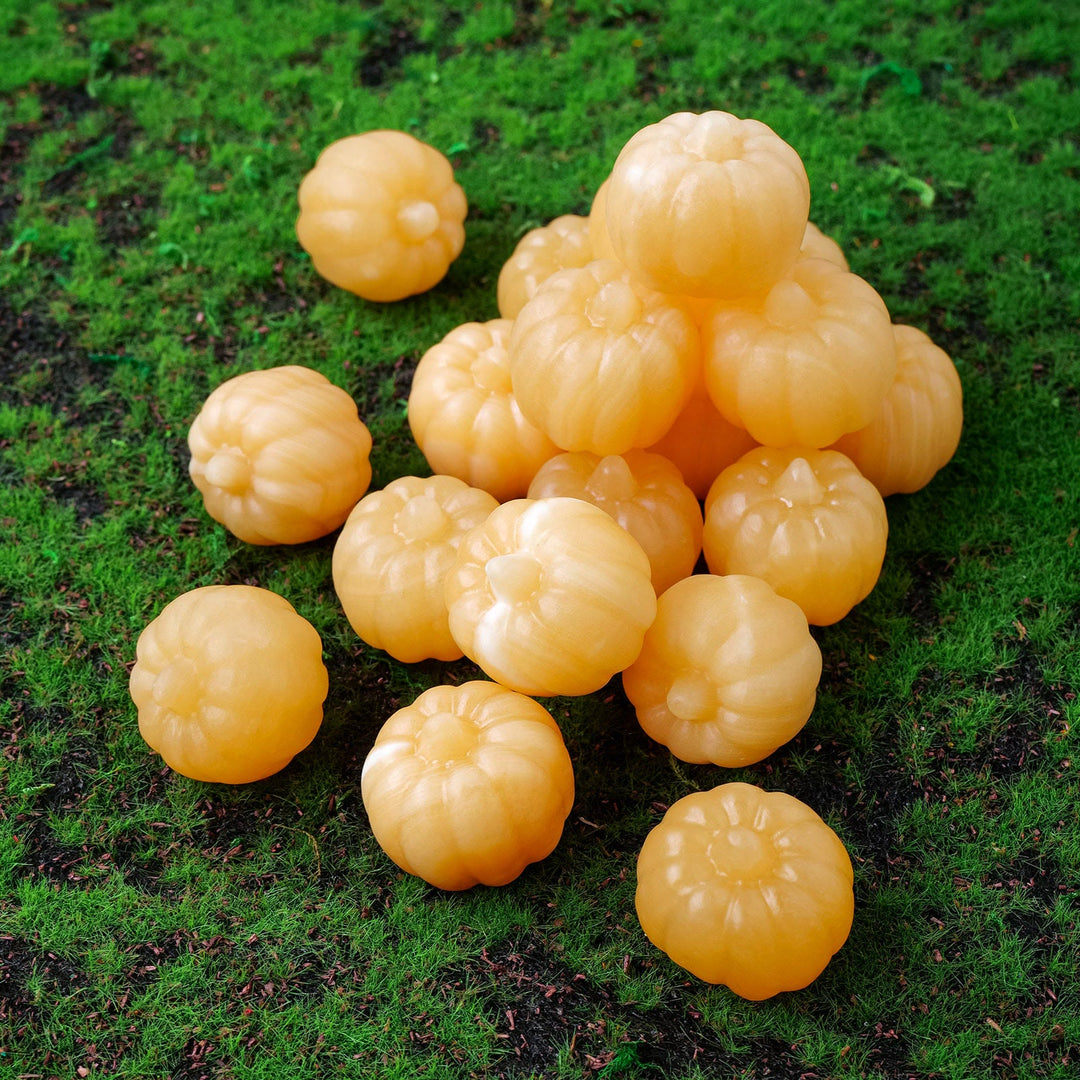 Olivenorma 1PC Decorazione in pietra preziosa di zucca in calcite gialla Mini - image 5