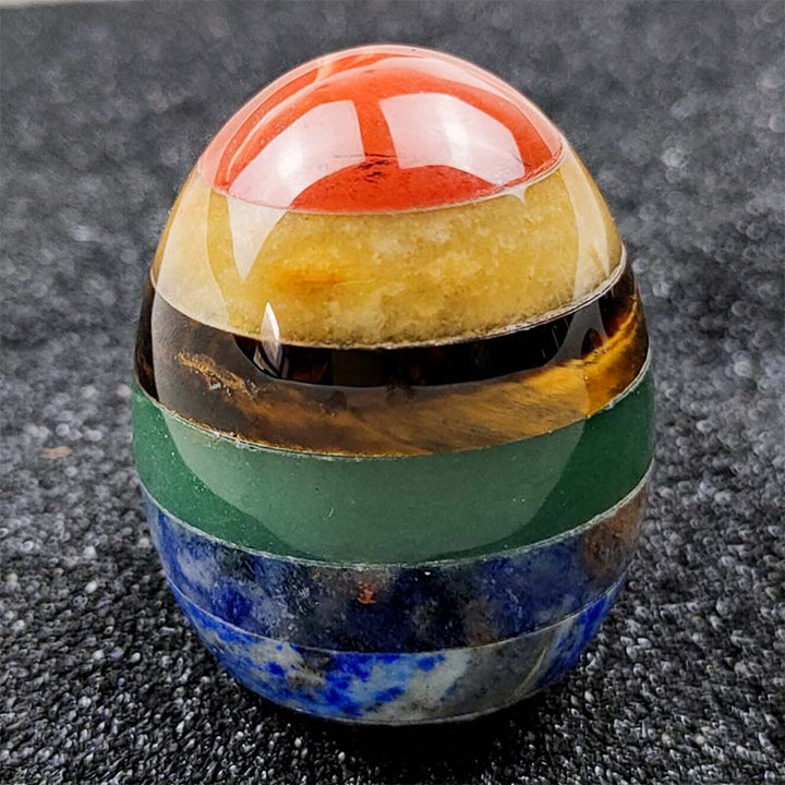 Olivenorma Uovo di cristallo di spirito creativo del chakra di Pasqua