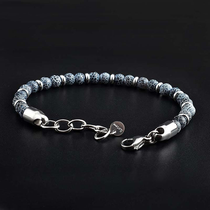 Bracciale Olivenorma in perline di agata invecchiata