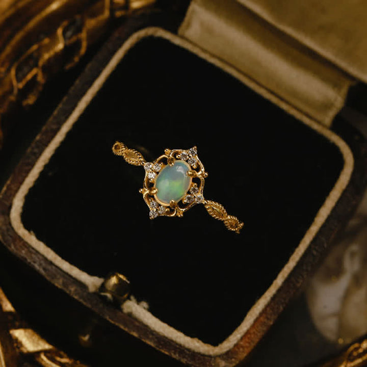 Anello regolabile Olivenorma Light Luxury Opal