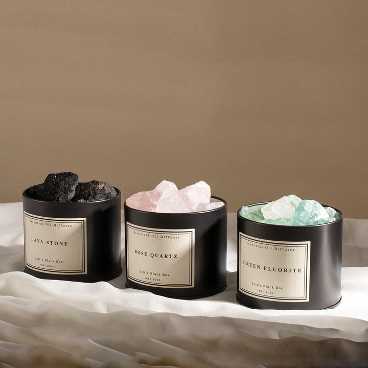 Olivenorma Diffusore Pietra Olio Essenziale Cristallo Aromaterapia Confezione Regalo