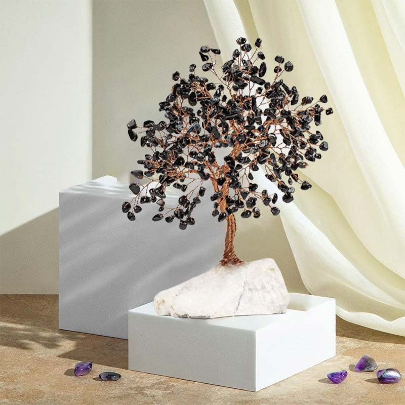Risveglio Spirituale Olivenorma - Albero Feng Shui in Onice Nero 