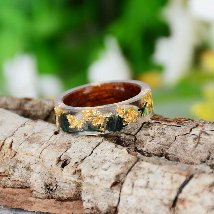 Olivenorma Intellettuale e Ottimista - Anello in legno fatto a mano