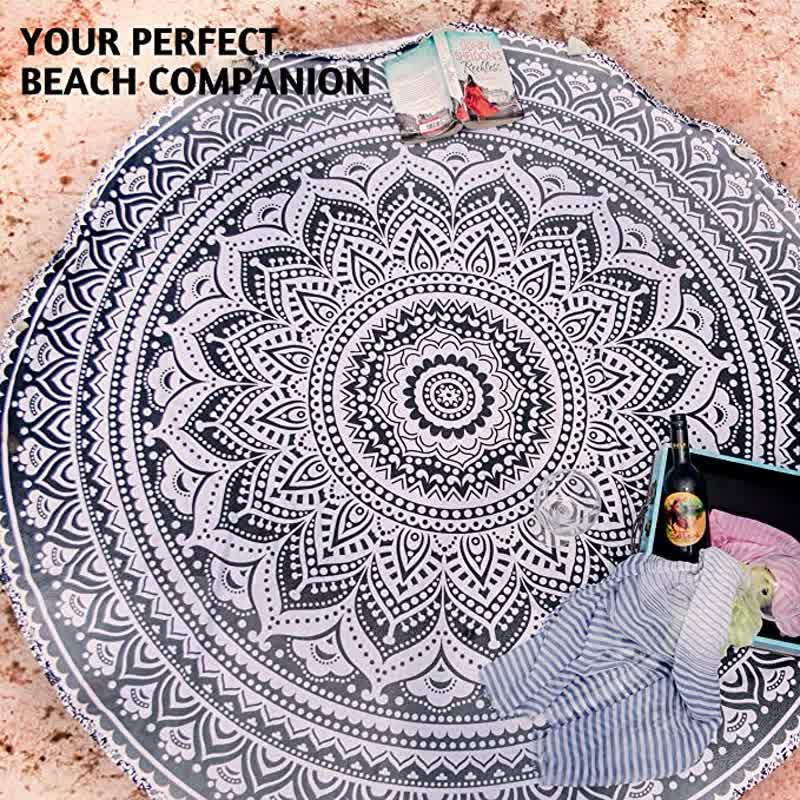 Arazzo Mandala circolare Rosamia Yoga Meditazione