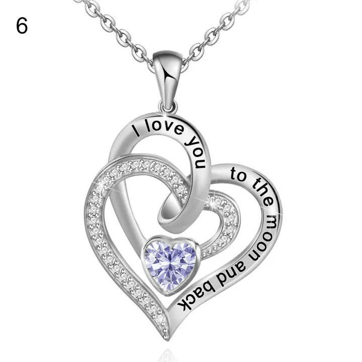 Collana con carta regalo Olivenorma Hearts and Hearts Birthstone - image 11