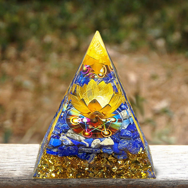 Olivenorma Lapislazzuli Piramide di loto Reki Orgone