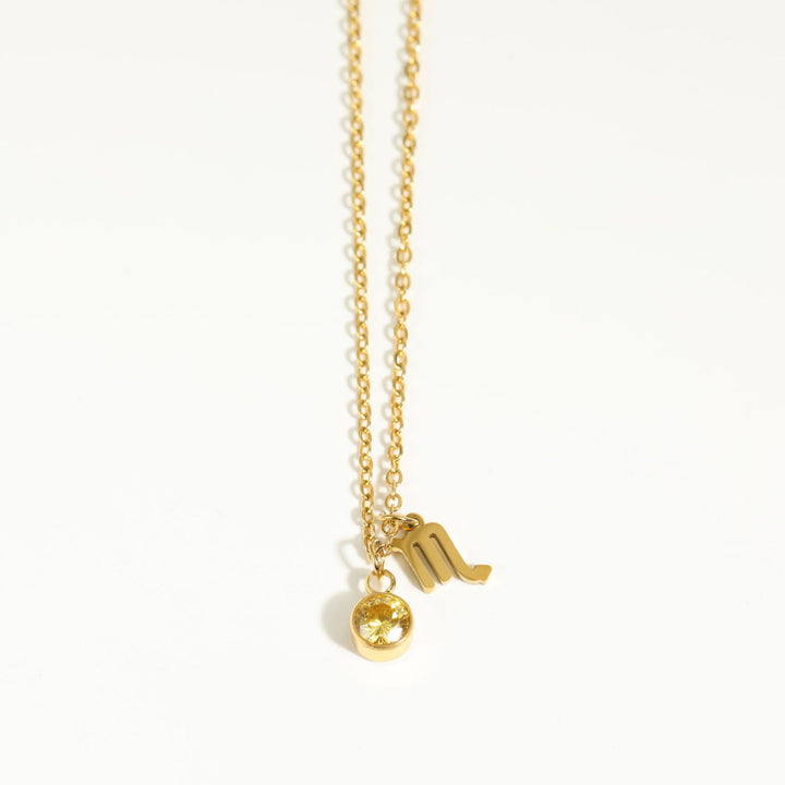 Collana in acciaio inossidabile con rune zodiacali Olivenorma