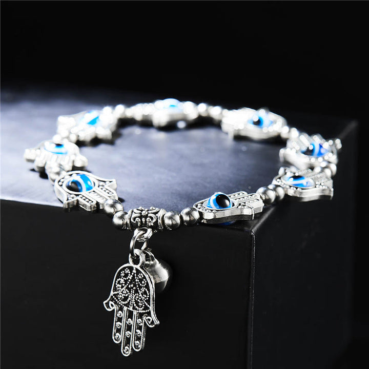 Olivenorma Evil Eye Hamsa Ciondolo Bracciale Zircone Epossidico