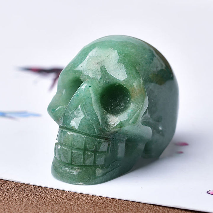 Olivenorma Crystal Inciso Teschio Artigianato Decorazione Pietre Preziose