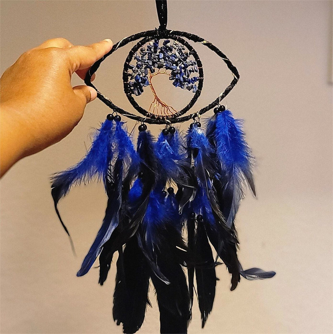 Olivenorma Sodalite Albero della Vita Piuma Acchiappasogni