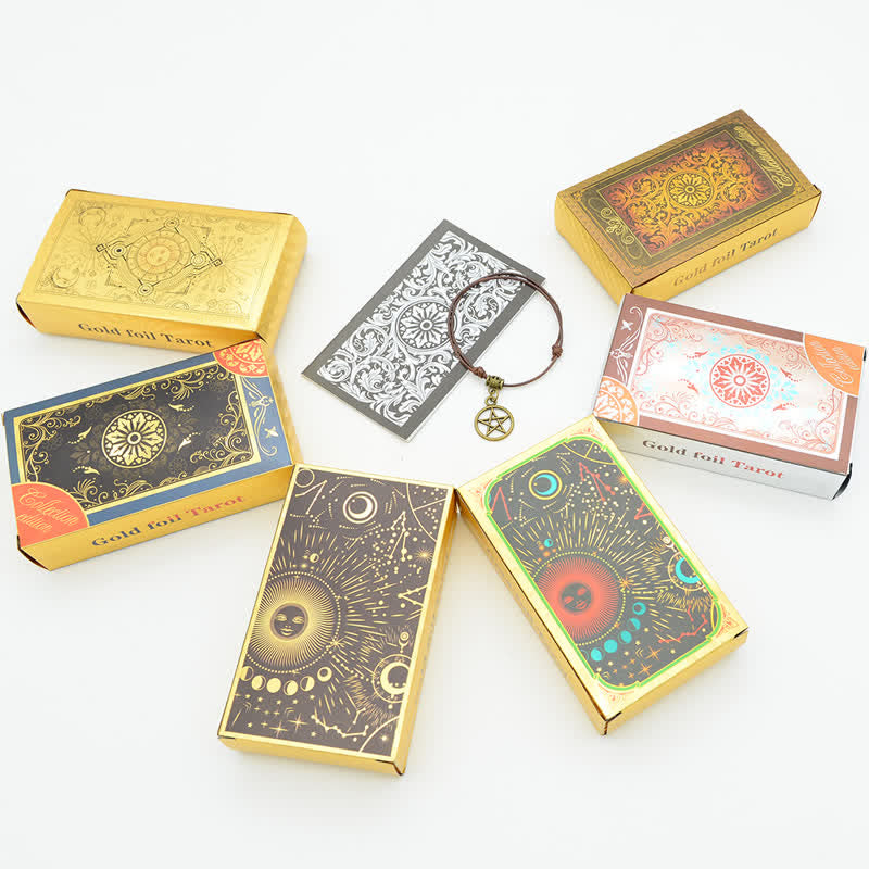 Olivenorma Carta dei Tarocchi in Lamina d'Oro Delicata