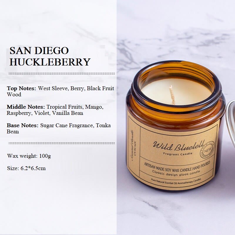 Candela profumata senza fumo Olivenorma in tazze di vetro per la casa