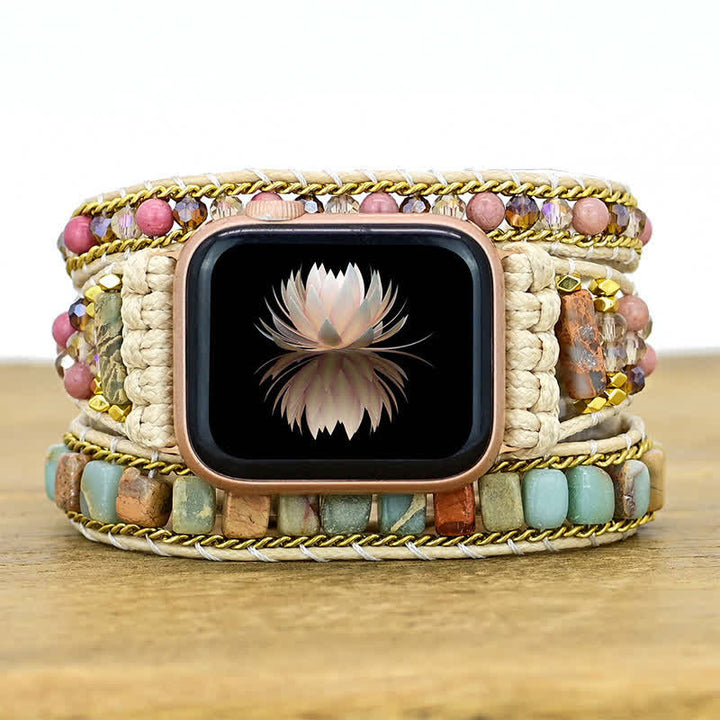 Cinturino avvolgente per Apple Watch Olivenorma Amazonite