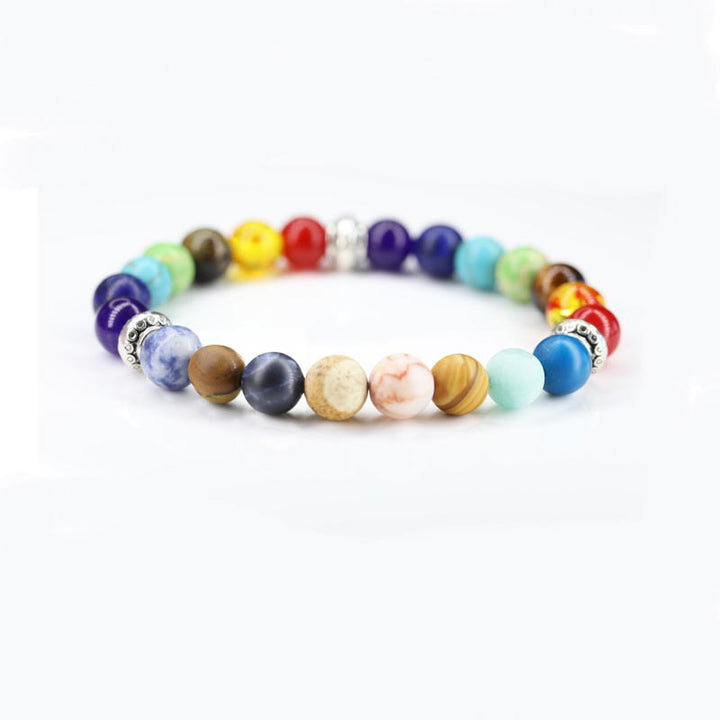 Bracciale dei sette chakra del pianeta cosmico