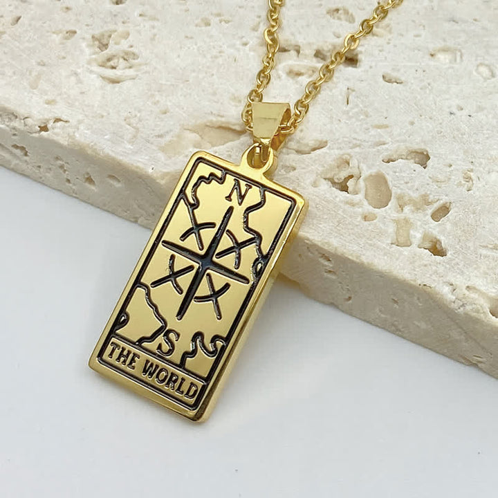 Collana vintage con tarocchi e fortuna Olivenorma