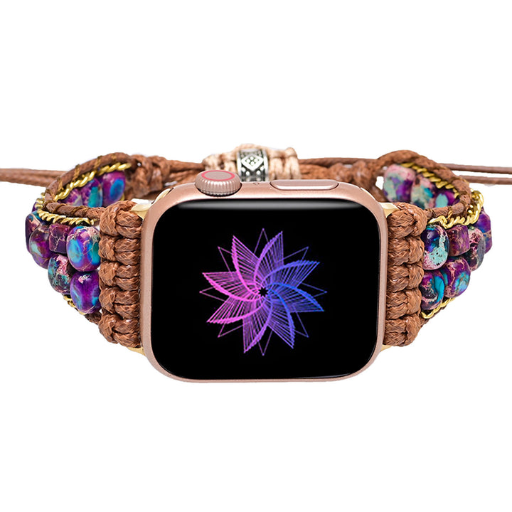 Cinturino avvolgente per Apple Watch Olivenorma Blue Emperor Stone