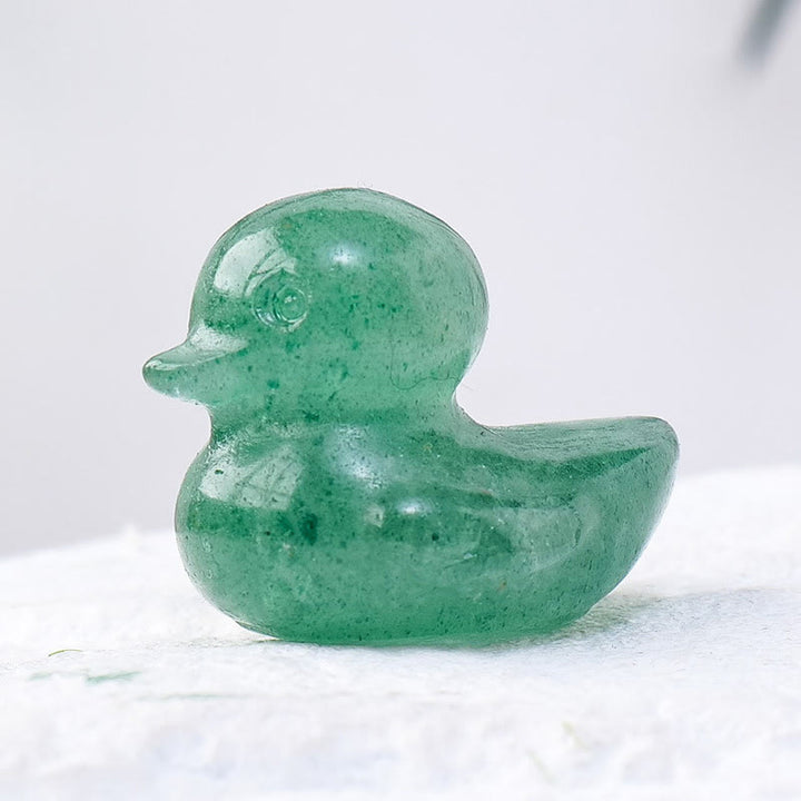 Olivenorma 1.2 pollici quarzo cristallo anatra intaglio decorazione pietra preziosa