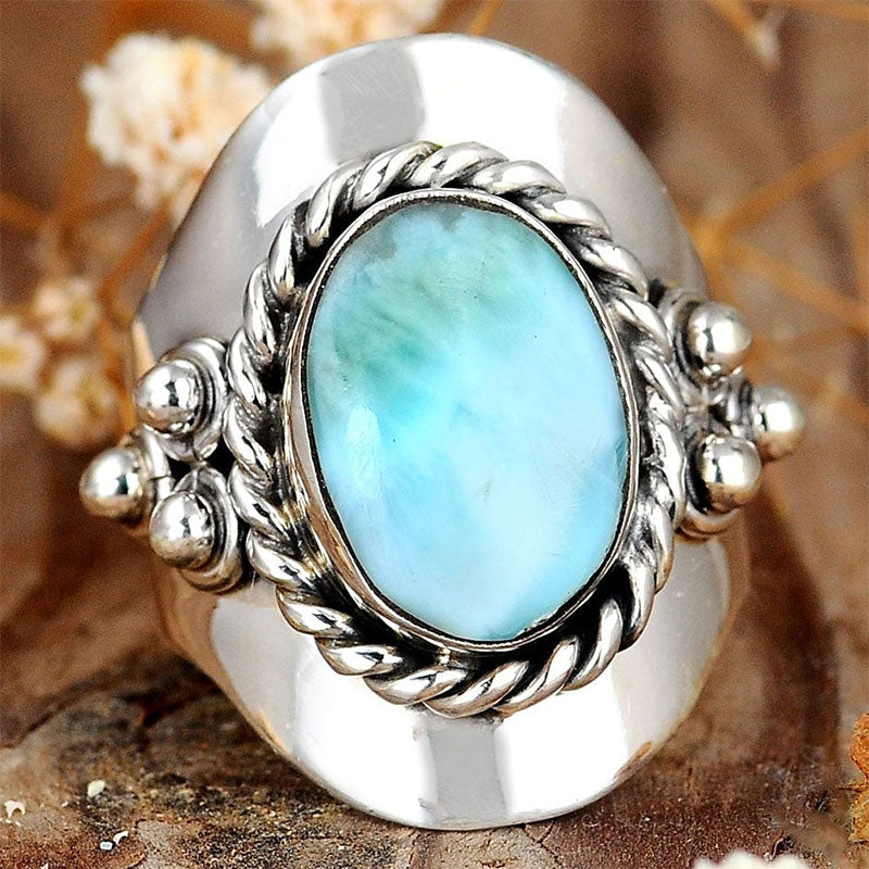 Olivenorma L'anello Larimar Boho per le donne