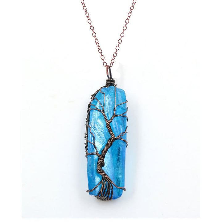 Olivenorma"Life Energy" - Collana di cristallo dell'albero della vita