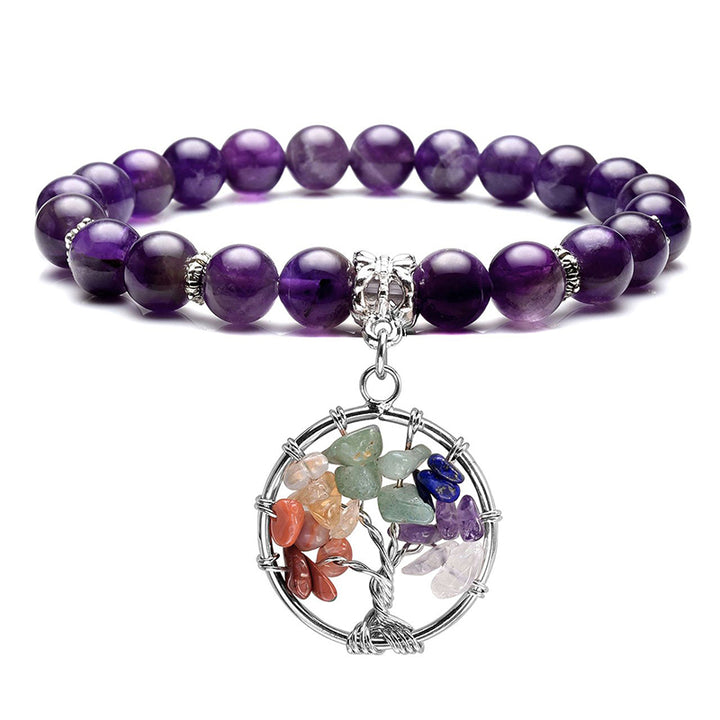 Bracciale Chakra Albero della Vita Ametista