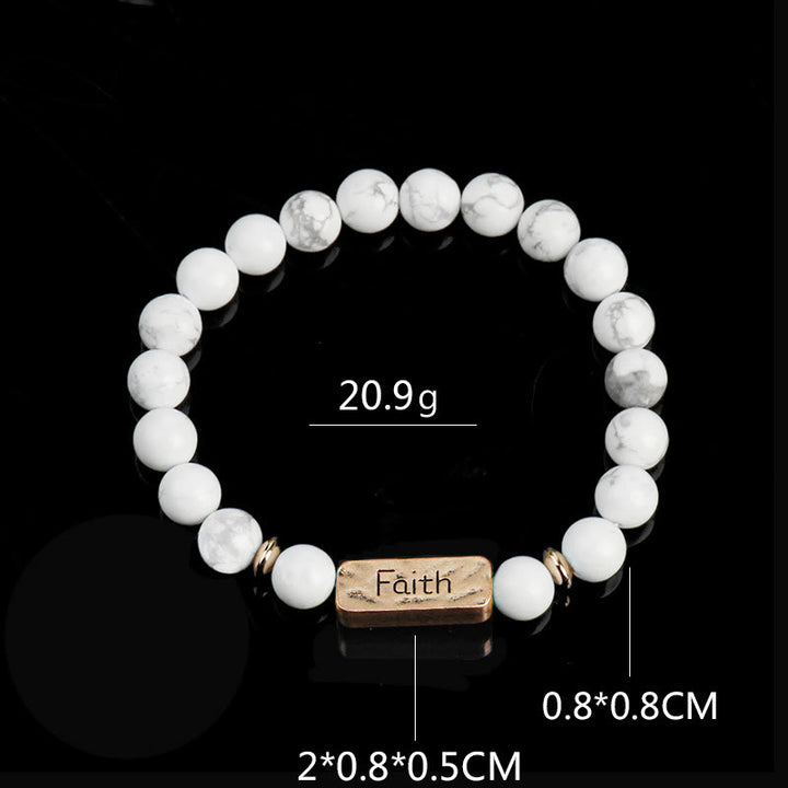 Bracciale con incisione Active Faith Olivenorma Natural Gemstone