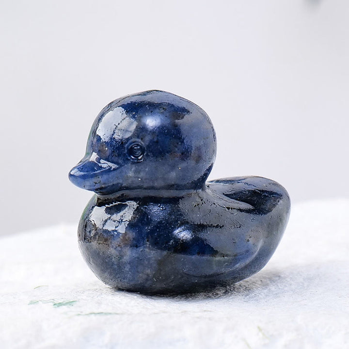 Olivenorma 1.2 pollici quarzo cristallo anatra intaglio decorazione pietra preziosa