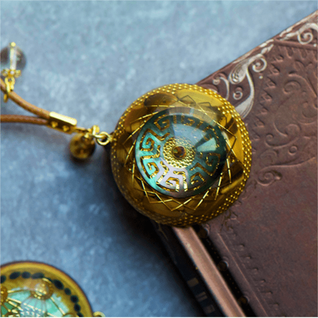 Collana con ciondolo in occhio di tigre con anima risvegliata Olivenorma Collana in orgone