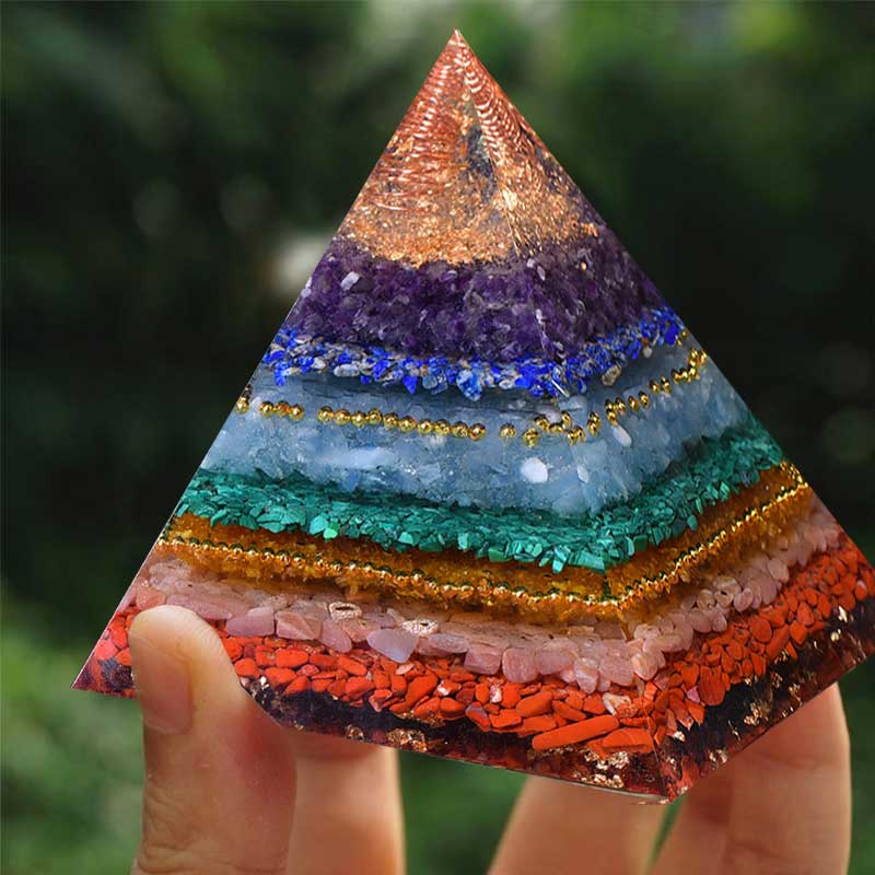 Olivenorma Piramide Orgonica Naturale per l'Equilibrio dei Chakra