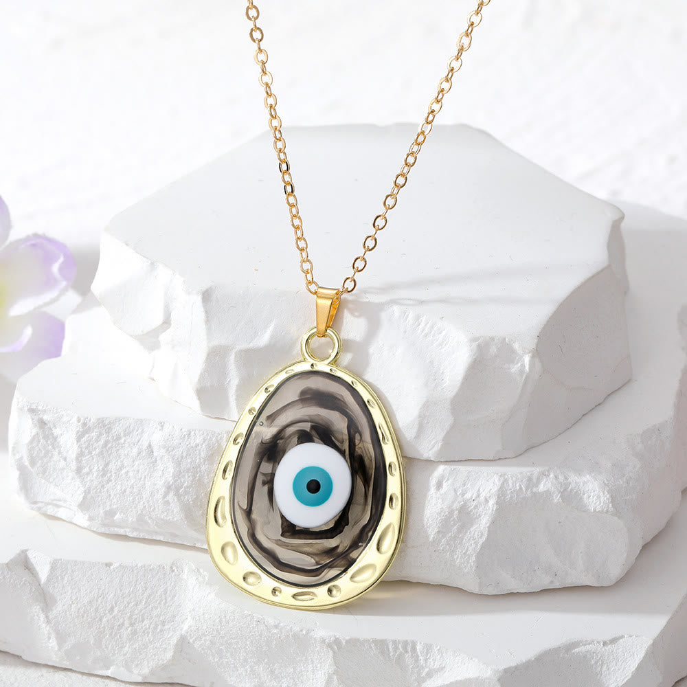Collana con occhio malvagio multicolore Olivenorma Epoxy 