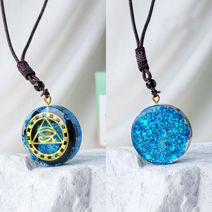 Collana di cristallo naturale di orgone Olivenorma