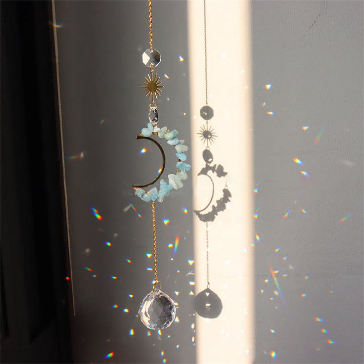 Olivenorma Moon Suncatcher - Campanello a vento da parete