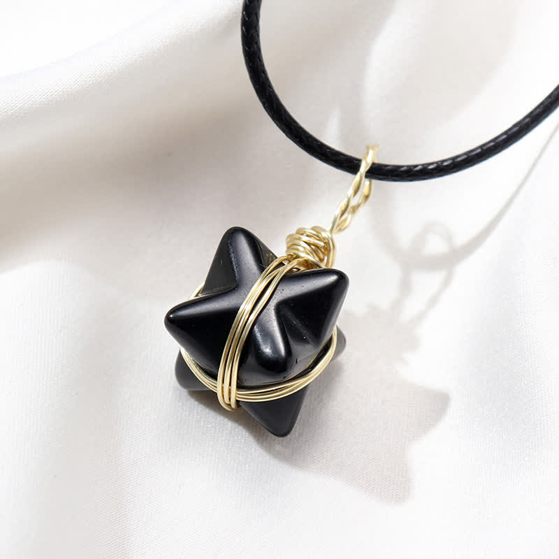DIVINE LIGHT VEHICLE - Collana Merkaba di cristallo