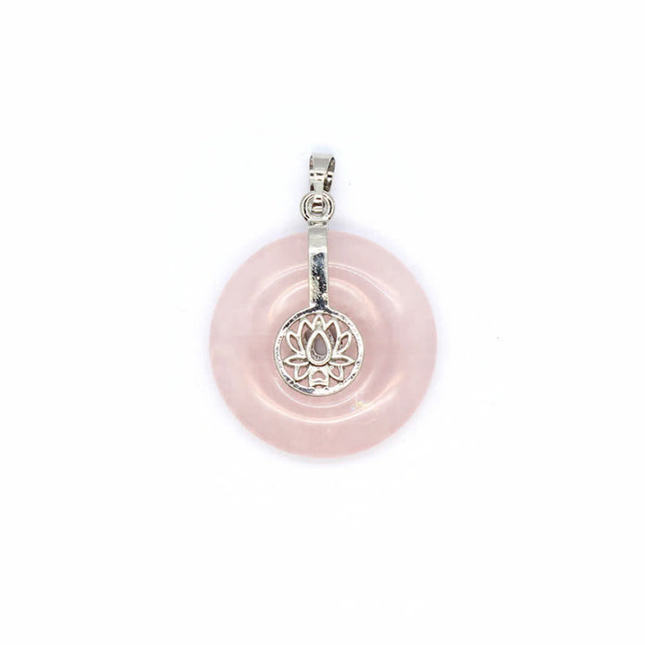 Collana con fibbia della pace in cristallo naturale Olivenorma e albero della vita