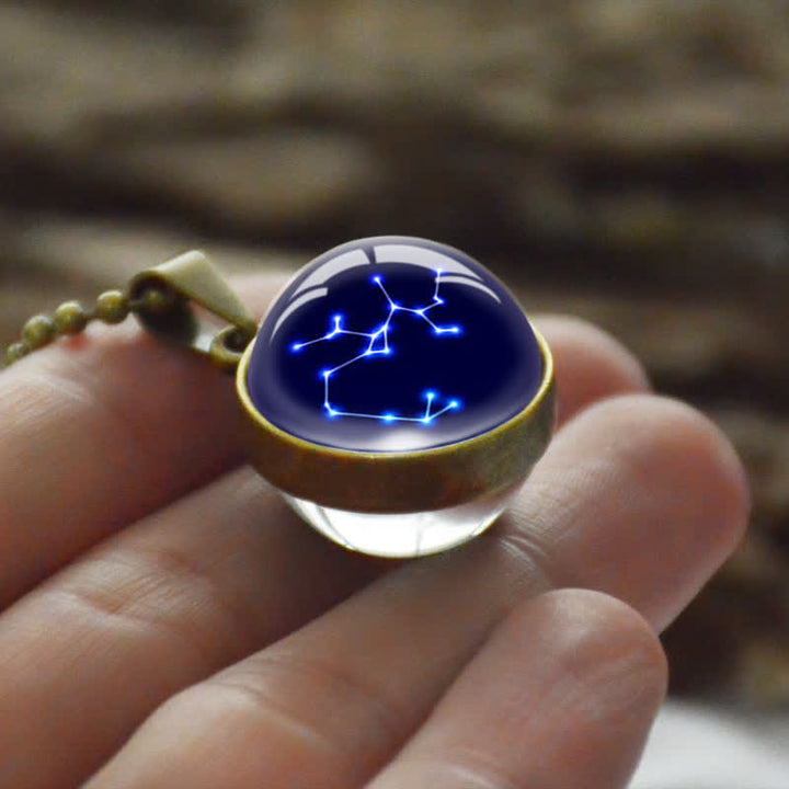 Collana in vetro stellato con stella zodiacale Olivenorma