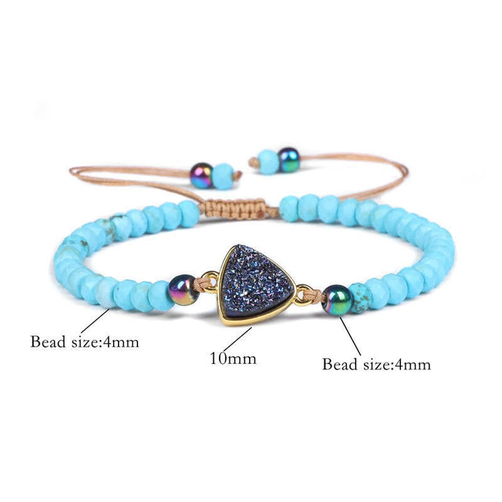Bracciale in cristallo naturale sfaccettato Olivenorma 