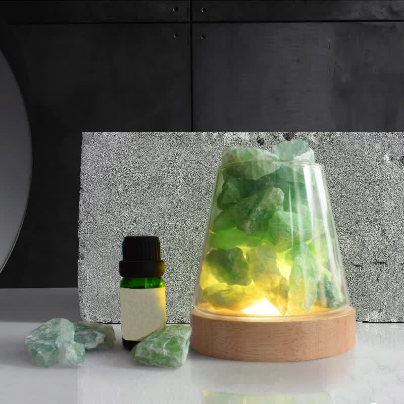 Four Seasons - Diffusore di oli essenziali Lampada di aromaterapia in cristallo - Fluorite - Menta - image 3