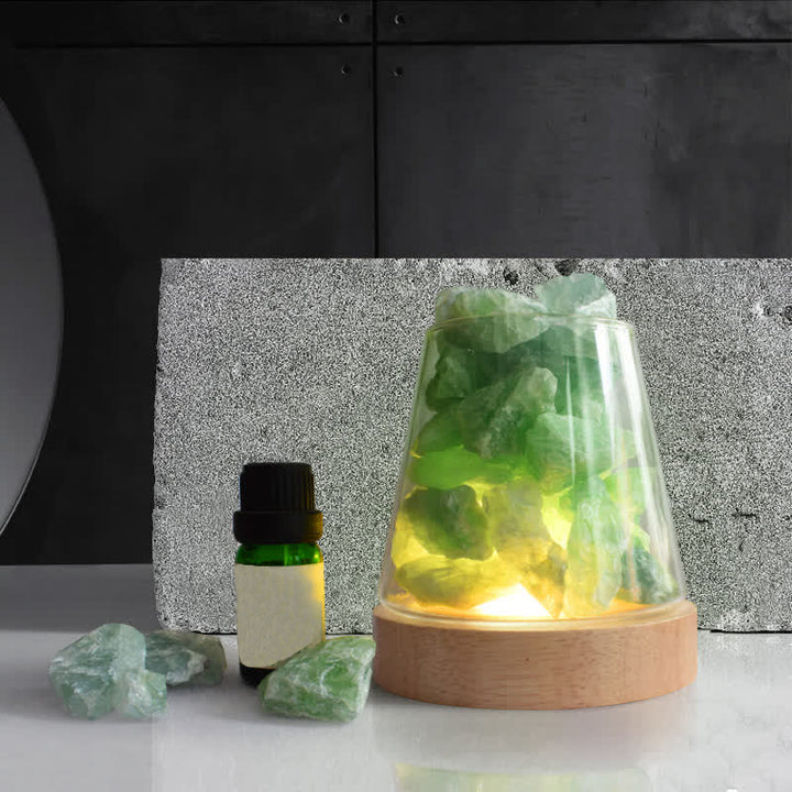 Four Seasons - Diffusore di oli essenziali Lampada di aromaterapia in cristallo - Fluorite - Menta - image 3