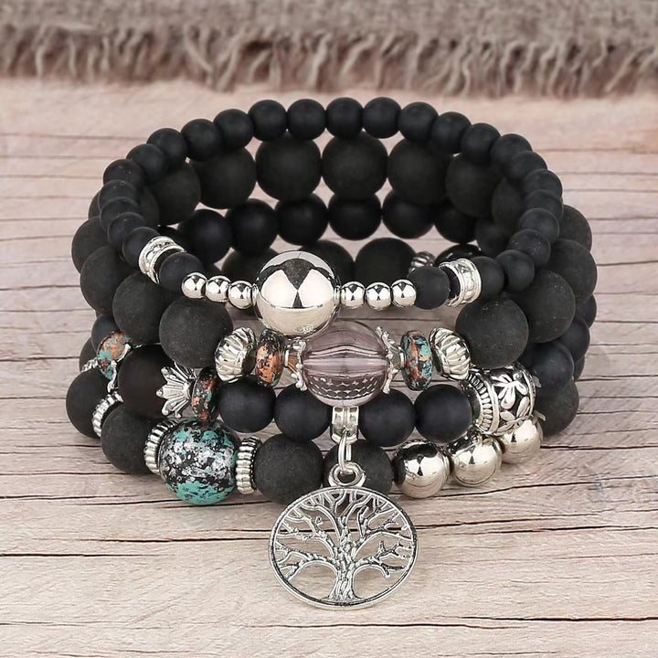 Olivenorma Bohemia Set di bracciali con perline Albero della vita 