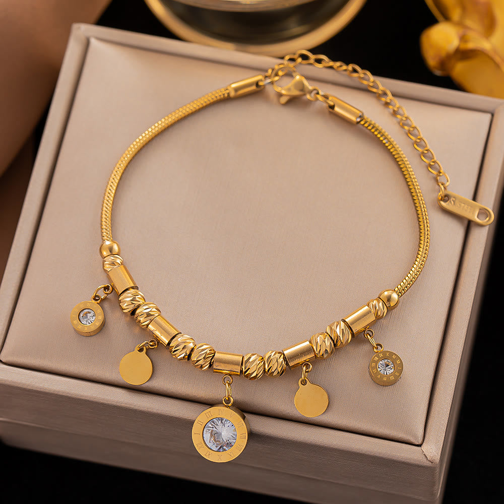 Olivenorma Collana con Braccialetto Fantasy Malocchio Turchese Dorato 