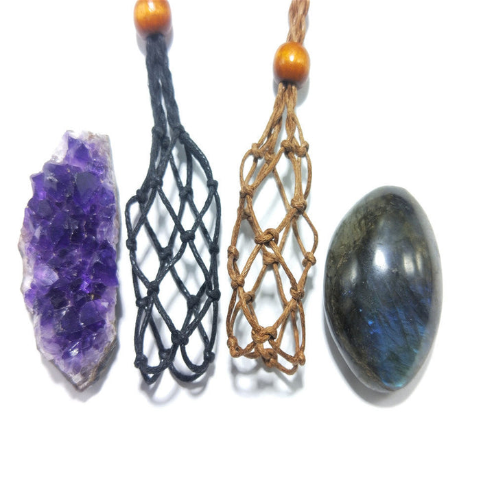 Olivenorma Borsa a rete regolabile extra large intrecciata a mano da 5,5 cm